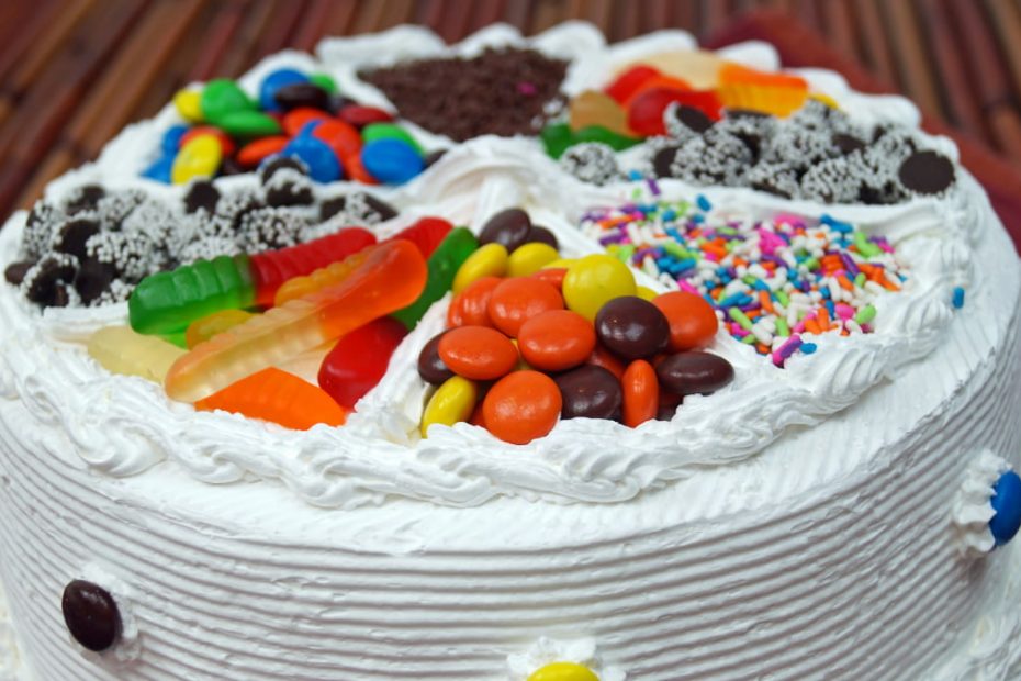gâteau de bonbons haribo