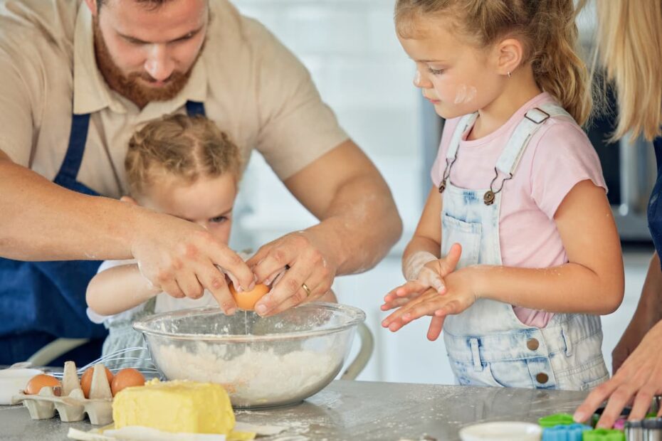 cuisiner avec des enfants